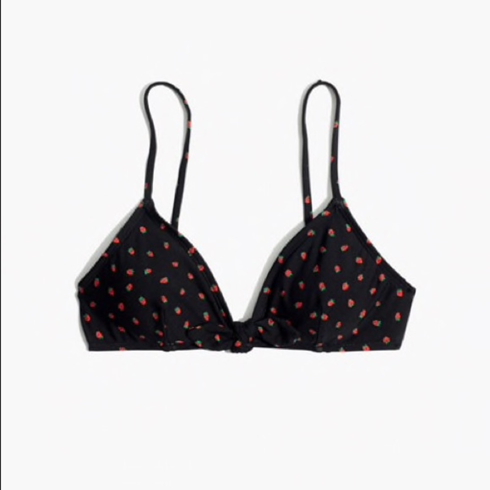 madewell tie-front bikini top